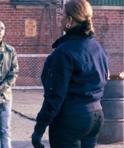 The Equalizer Queen Latifah Fur Collar Jacket