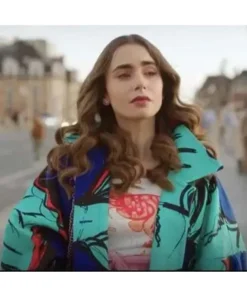 Emily In Paris Lilly Collin Coat front