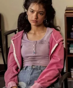 Freeridge Ines Pink Hoodie front