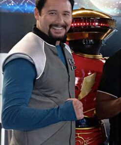 Johnny Yong Bosch Mighty Morphin Power Rangers Once & Always Adam Park Gray Vest