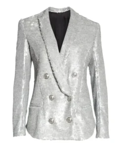 Taylor Swift Eras Tour Silver Blazer