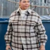 The Equalizer S03 Queen Latifah Checked Jacket