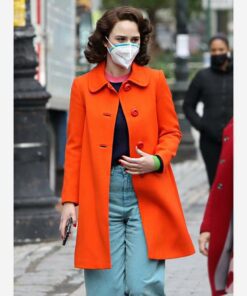 The Marvelous Mrs. Maisel Miriam Maisel Orange Mid-Length Coat