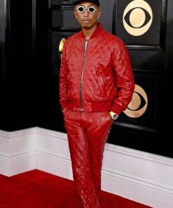 Grammys Awards 2023 Pharell Williams Red Tracksuit