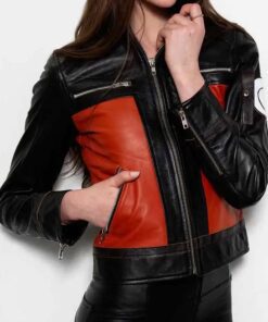 Women’s Orange Naruto Uzumaki Leather Jacket