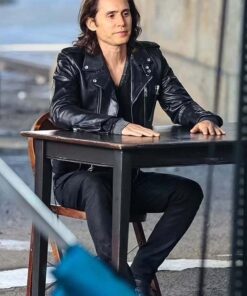 WeCrashed Jared Leto Biker Leather Jacket