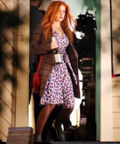 Wolf Like Me Isla Fisher Plaid Coat