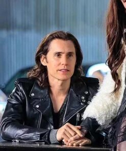 WeCrashed Jared Leto Biker Leather Jacket