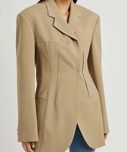 Live with Kelly and Ryan Hailey Bieber Beige Blazer