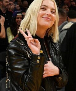NBA 2023 Ashley Benson Leather Jacket