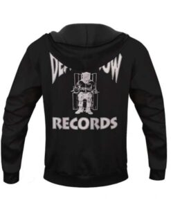 Snoop Dogg Death Row Records Logo Black Hoodie