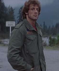 First Blood John Rambo Green Jacket