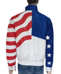 American Flag Leather Jacket Vanilla Ice