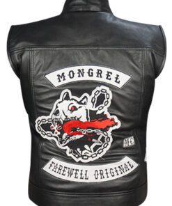 Deacon St. John Days Gone Black Leather Vest