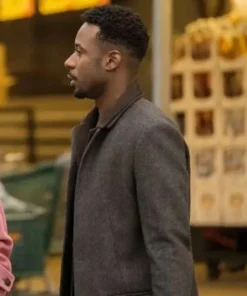 Gary Carr Modern Love Wool Coat side pose