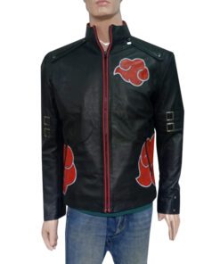 Akatsuki Cloak Black Leather Jacket