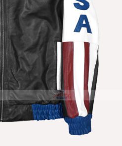 American Flag Vintage Leather Jacket