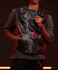 Across the Spider-Verse Spider Punk Leather Vest front