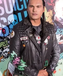 Adam Beach Suicide Squad Slipknot Biker Jacket