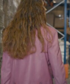 You Do You 2023 Ahsen Eroglu Pink Leather Jacket