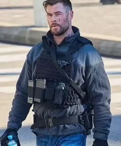 Extraction 2 Chris Hemsworth Grey Jacket