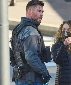 Extraction 2 Chris Hemsworth Grey Jacket