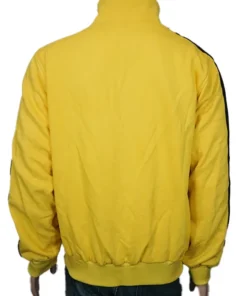 Back view of the yellow and black Game Of Death Bruce Lee Tracksuit at America Jackets.