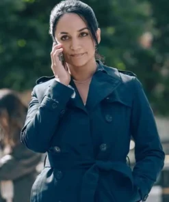 Hijack 2023 Archie Panjabi Coat