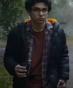 Lockwood & Co 2023 Ali Hadji-Heshmati Black Puffer Jacket back pose