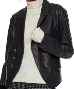 Madchen Amick Riverdale Black Leather Blazer