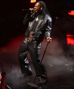 NBA All Star 2023 Burna Boy Leather Jacket