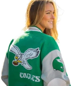 Diana Eagles Green Varsity Jacket