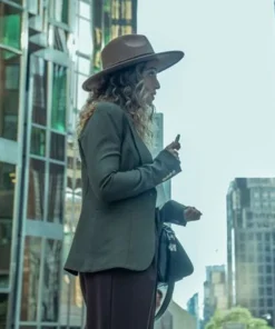 Rabbit Hole Meta Golding Green Blazer