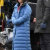 Secret Invasion 2023 Emilia Clarke Puffer Coat