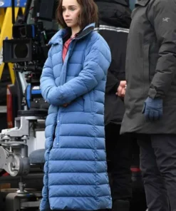 Secret Invasion 2023 Emilia Clarke Puffer Coat