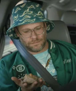Seth Rogen Platonic 2023 Green Varsity Jacket