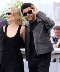 The Idol 2023 Tedros Black Leather Jacket