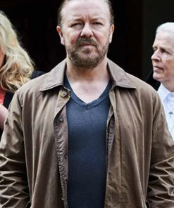 Ricky Gervais After Life S03 Brown Jacket