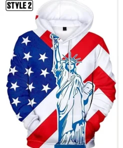 USA Independence Day 3D Hoodie