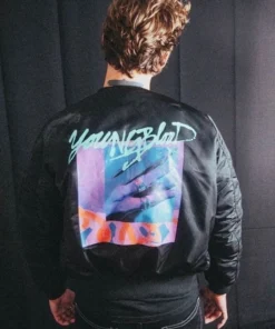 Youngblood 5SOS Michael Clifford Black Bomber Jacket