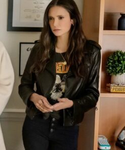 The OutLaws 2023 Nina Dobrev Leather Jacket
