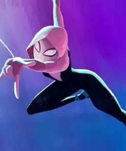 Gwen Stacy Hoodie style featuring a sleek white and purple design with a professional tailored fit for fans.