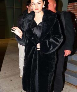 Rare Beauty Event 2023 Selena Gomez Vegan Fur Coat