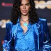 Blue Beetle Event 2023 Bruna Marquezine Blue Velvet Blazer