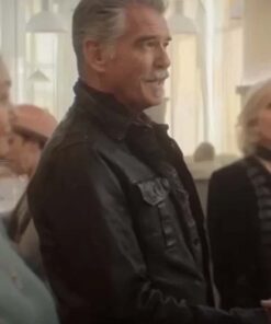 The OutLaws 2023 Pierce Brosnan Leather Jacket