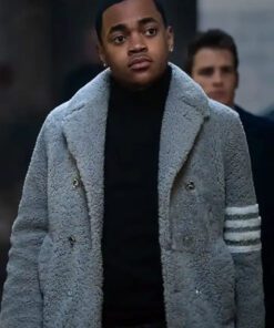 Power Book II Ghost S03 Tariq St. Patrick Shearling Coat