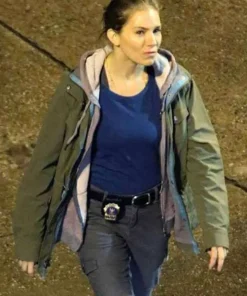 Sienna Miller 21 Bridges Green Jacket