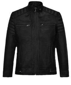 Andrew Tate Black Leather Jacket