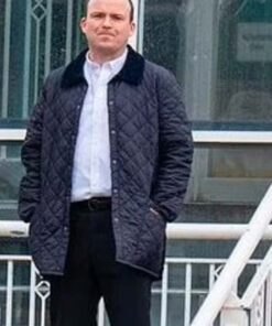 Bank Of Dave 2023 Rory Kinnear Diamond Quilted Jacket