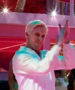 Barbie 2023 Ryan Gosling White Bomber Jacket